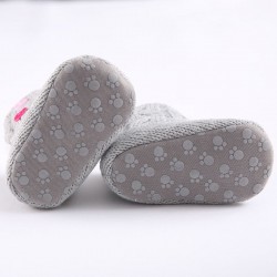 Recém-nascido - botas de malha quente do bebê - sapatos
