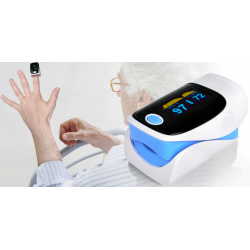 Digital finger pulse oximeter - heart beat meter - with LCD displayBlood pressure meters