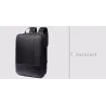3 modo função mochila nylon saco de ombro impermeável