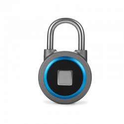 Cadeado com proteção de impressão digital - Entrada sem chave inteligente - à prova de intempéries - para Android & iOS