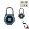 Cadeado com proteção de impressão digital - Entrada sem chave inteligente - à prova de intempéries - para Android & iOS