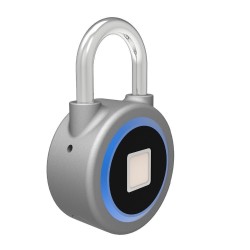 Cadeado com proteção de impressão digital - Entrada sem chave inteligente - à prova de intempéries - para Android & iOS