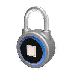 Cadeado com proteção de impressão digital - Entrada sem chave inteligente - à prova de intempéries - para Android & iOS