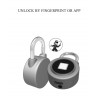 Cadeado com proteção de impressão digital - Entrada sem chave inteligente - à prova de intempéries - para Android & iOS
