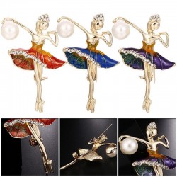 Ballerina - broche de cristal