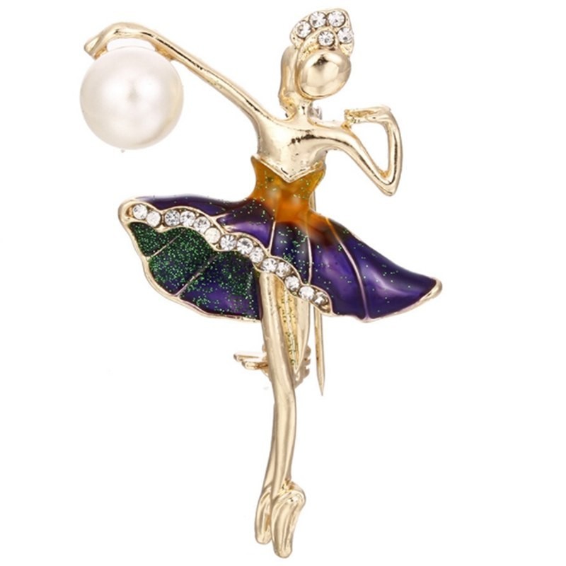 Ballerina - broche de cristal