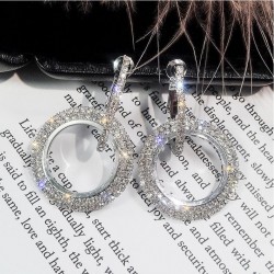 Brincos de cristal elegantes