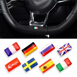 3D bandeira nacional emblema carro autocolante 8 pcs