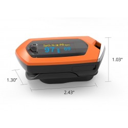 Oximeter pulso de dedo - monitor de frequência cardíaca - recarregável