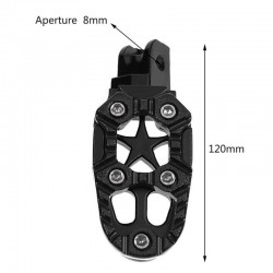 Suportes de pés de metal de motocicleta universal com mola 8mm 2 pcs