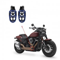 Universal motorcycle metal footrests with spring 8mm 2 pcsFoot rests