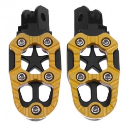 Universal motorcycle metal footrests with spring 8mm 2 pcsFoot rests