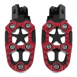 Suportes de pés de metal de motocicleta universal com mola 8mm 2 pcs