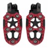 Suportes de pés de metal de motocicleta universal com mola 8mm 2 pcs
