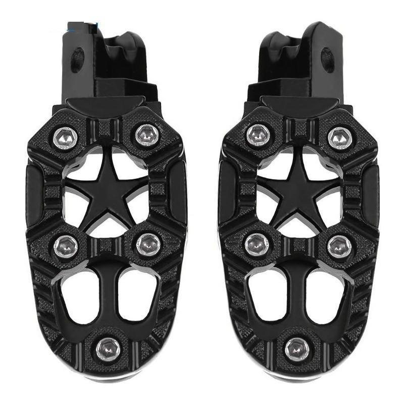 Universal motorcycle metal footrests with spring 8mm 2 pcsFoot rests