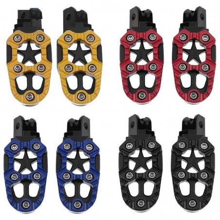 Universal motorcycle metal footrests with spring 8mm 2 pcsFoot rests