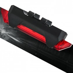 Luz traseira do aviso da segurança da bicicleta recarregável USB