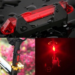 Luz traseira do aviso da segurança da bicicleta recarregável USB