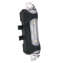 Luz traseira do aviso da segurança da bicicleta recarregável USB