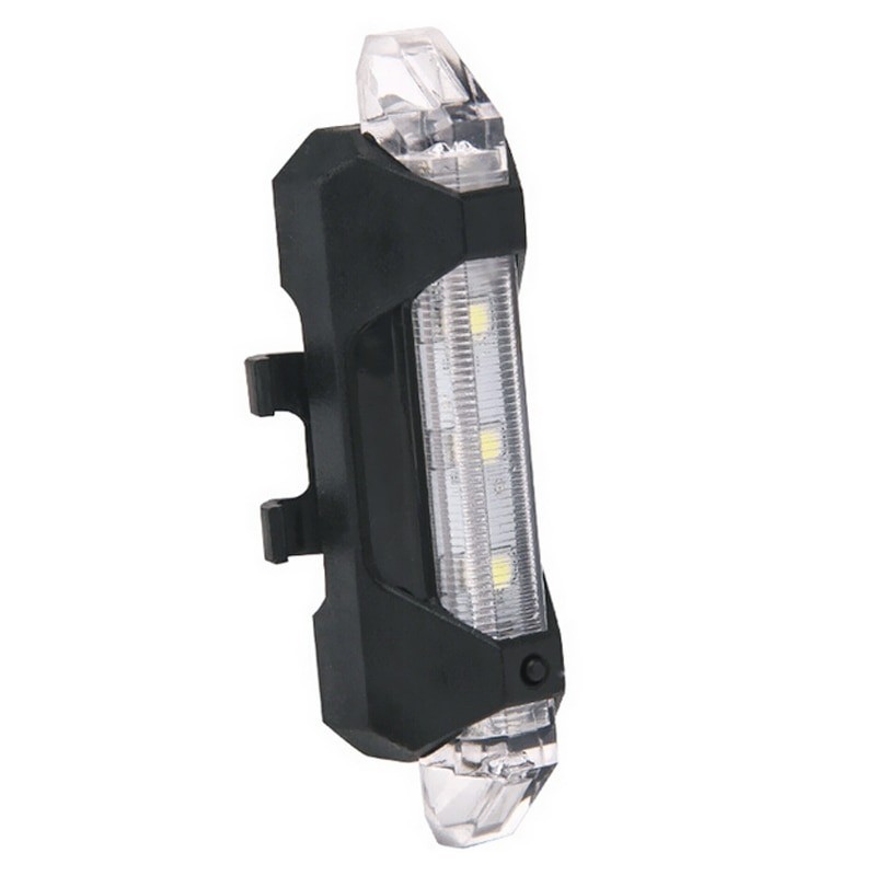 Luz traseira do aviso da segurança da bicicleta recarregável USB