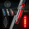 Luz traseira do aviso da segurança da bicicleta recarregável USB