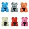 Urso rosa - urso feito de rosas infinitas - 40 cm