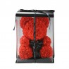 Urso rosa - urso feito de rosas infinitas - 40 cm