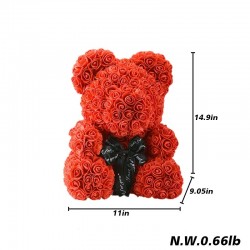Rose bear - bear made from infinity roses - 40 cmValentine's day