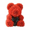Urso rosa - urso feito de rosas infinitas - 40 cm