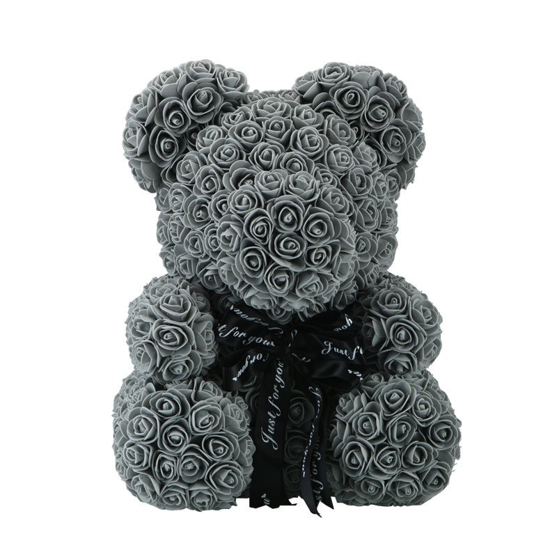 Rose bear - bear made from infinity roses - 40 cmValentine's day