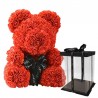 Urso rosa - urso feito de rosas infinitas - 40 cm