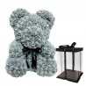 Urso rosa - urso feito de rosas infinitas - 40 cm
