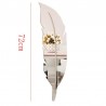 Acrylic feather-shaped mirror wall stickerWall stickers