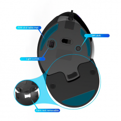 M618 Plus ergonomic vertical optical gaming wired mouse 6 buttons 4000 DPIMouses