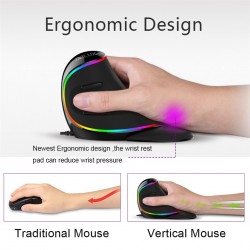 M618 Plus ergonomic vertical optical gaming wired mouse 6 buttons 4000 DPIMouses