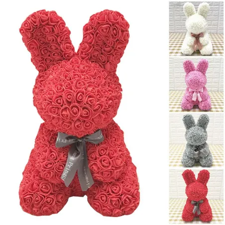 Infinity rose flor easter bunny 40 cm