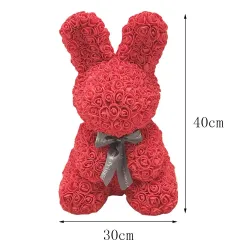 Infinity rose flor easter bunny 40 cm