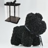 Cão feito de rosas infinitas - 40 cm