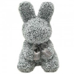Infinity rose flower easter bunny 40 cmValentine's day