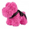 Cão feito de rosas infinitas - 40 cm