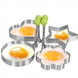 Molde de aço inoxidável para fritar ovos e panquecas