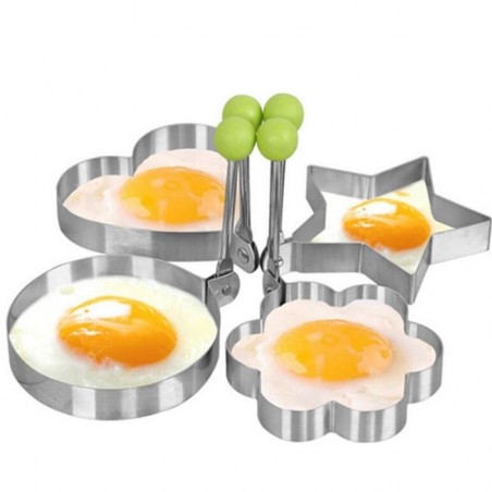 Molde de aço inoxidável para fritar ovos e panquecas