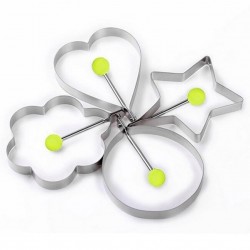 Stainless steel mould shaper for frying eggs & pancakesEgg shapers