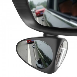 2 em 1 esquerda e direita 360 rotação ajustável carro retrovisor retrovisor