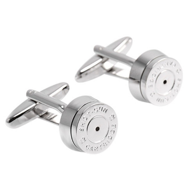 Cufflinks redondos de bala de bronze