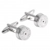 Cufflinks redondos de bala de bronze