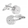 Cufflinks redondos de bala de bronze