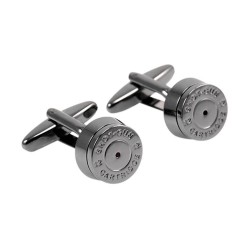 Cufflinks redondos de bala de bronze