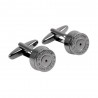Cufflinks redondos de bala de bronze