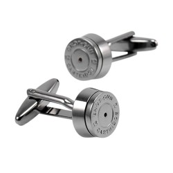 Cufflinks redondos de bala de bronze